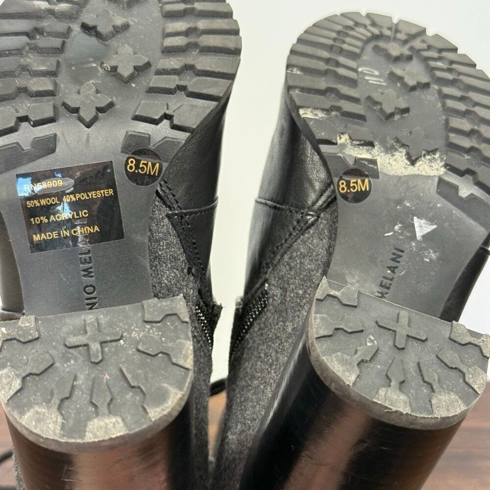 ANTONIO MELANI Grayciee Lace Up Heeled Boot Size 8.5 - Picture 9 of 12